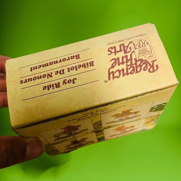 New! In box Vintage Joy Ride Bear by Regency Fine Arts Resin Rocking Chair Horse - Picture 2 of 8